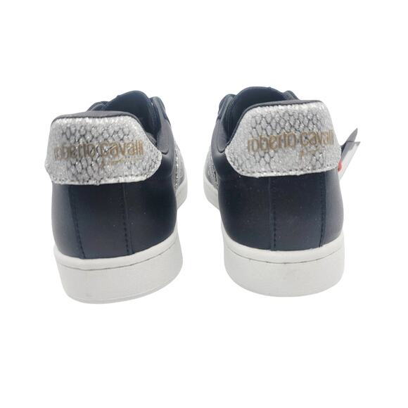 NWT Roberto Cavalli Sport Studded Logo Sneakers- Size 7 - Picture 5 of 12